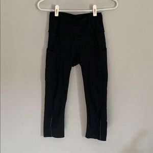 Lululemon Fast and Free High Rise Crop II 19”